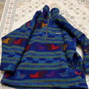 Vintage Patagonia Multicolor Fleece Pullover kids size 6